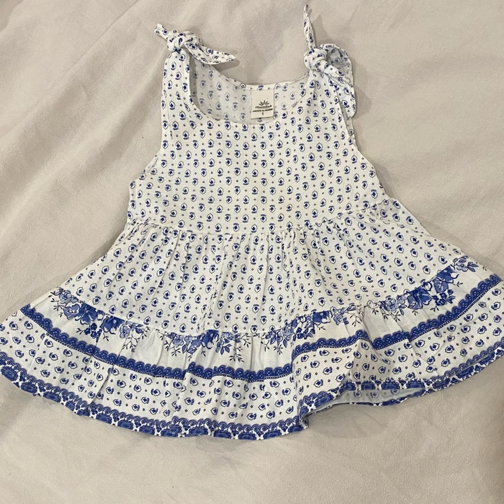 L'Ensoleillade Provençal Floral Patterned Baby Sundress (Made in France)